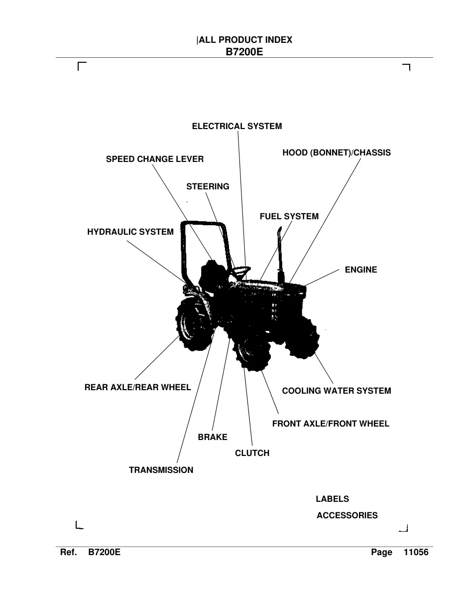 Kubota B7200 Tractor Service & Repair Manual preview page 2