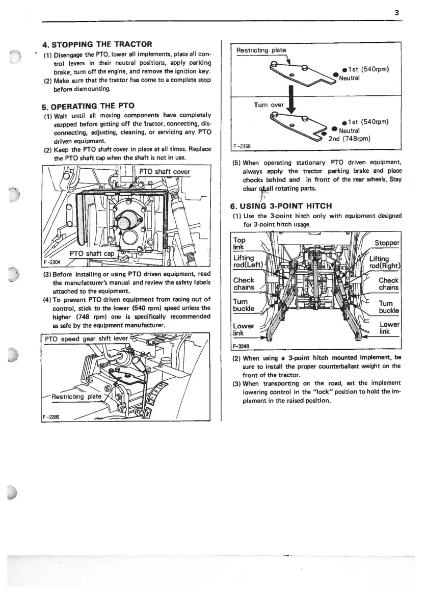 Kubota B8200 Tractor Operator's Manual preview page 6