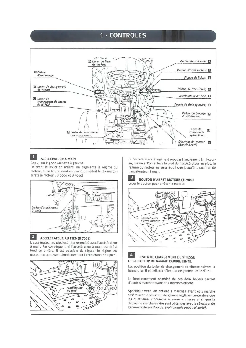 Kubota Best 7001B French Attachment Parts Manual preview page 3