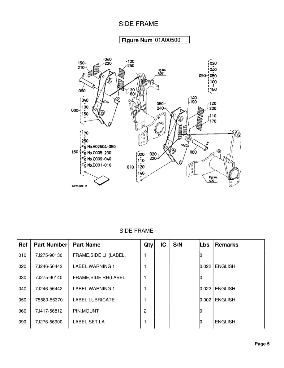 Kubota Best LA844 1 fits MX5100 4700 Attachment Parts Manual preview page 6
