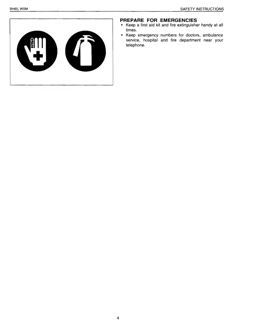 Kubota BH65 Backhoe Attachment Service & Repair Manual preview page 4