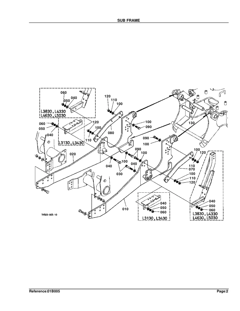 Kubota BH90 Backhoe Parts Manual preview page 6