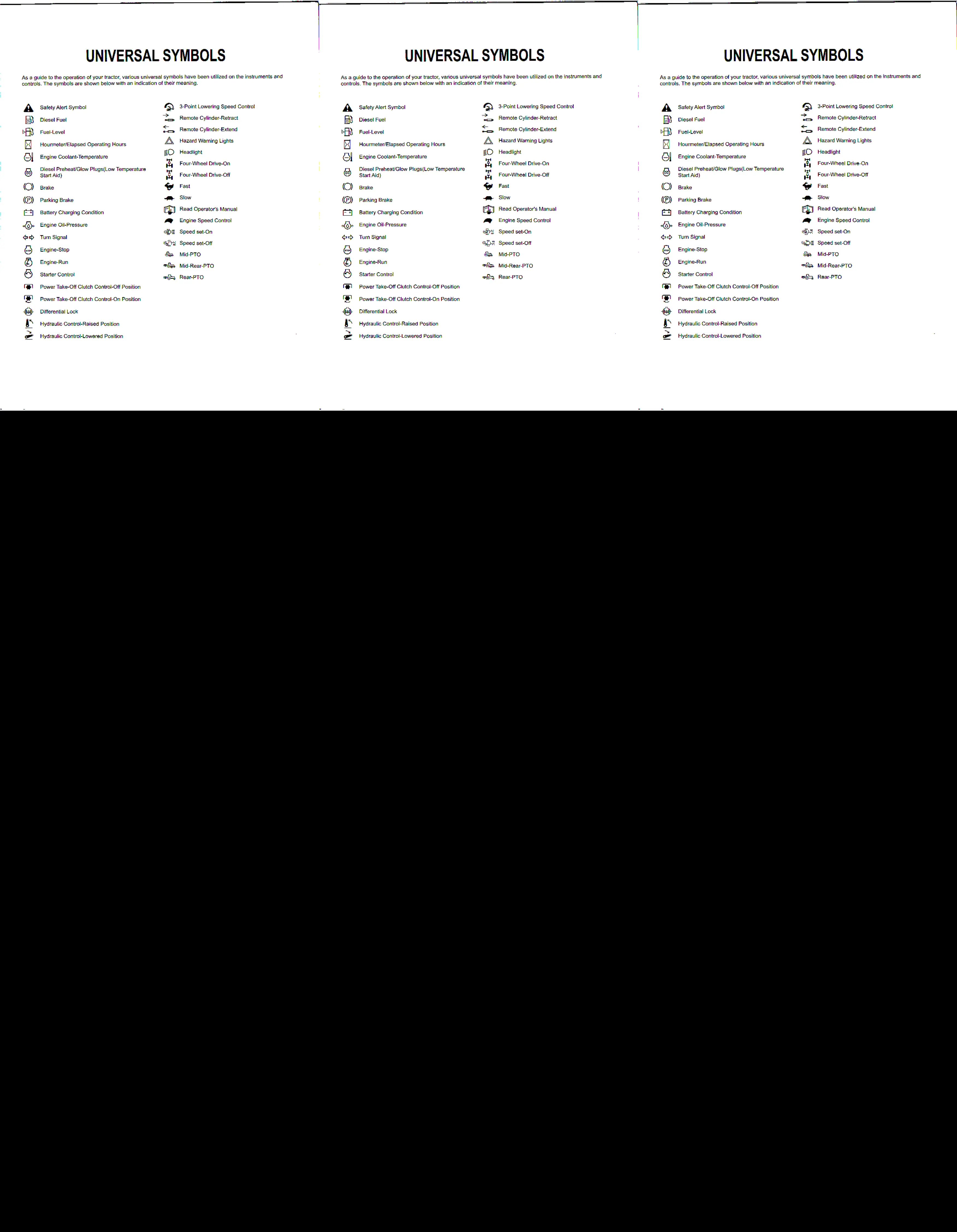 Kubota BX1850 BX2350 Tractor Operator's Manual preview page 3