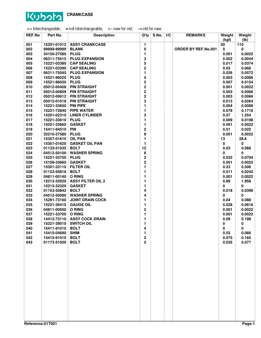 Kubota L305DT Tractor Parts Manual preview page 6