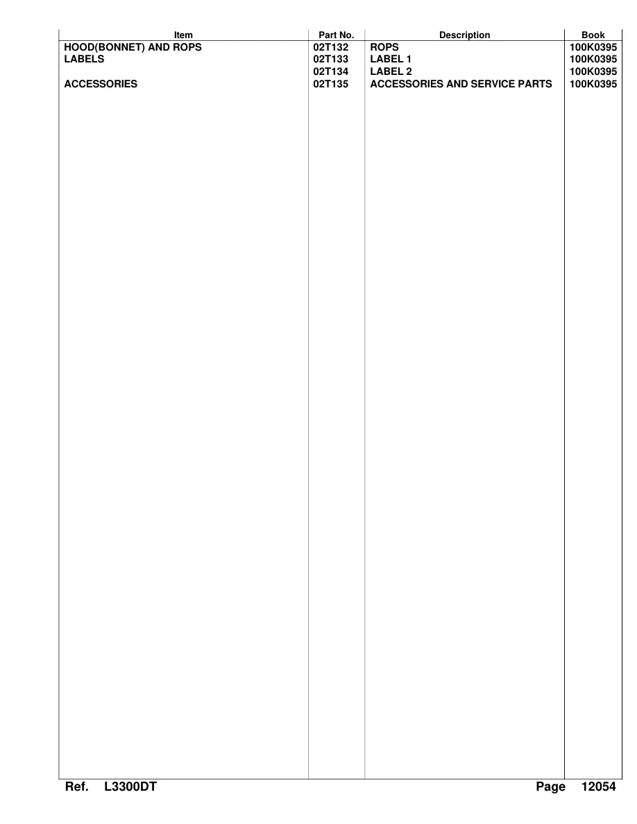 Kubota L3300DT Tractor Parts Manual preview page 6