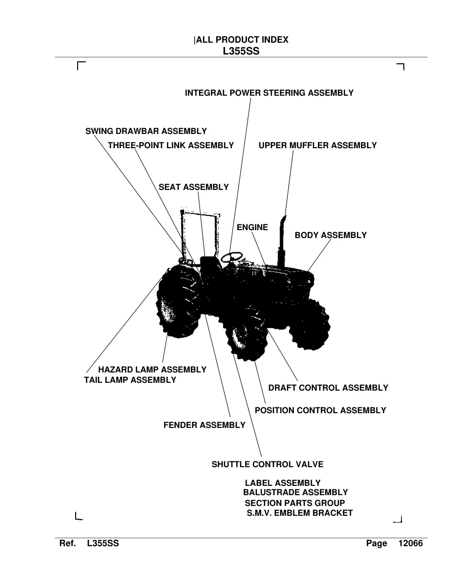 Kubota L355 L-355 Tractor Service & Repair Manual preview page 2