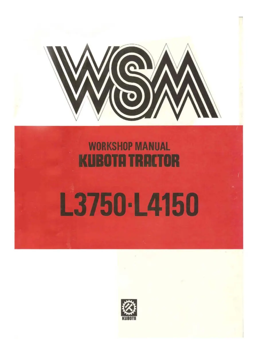 Kubota L3750 Tractor Parts Manual preview page 1