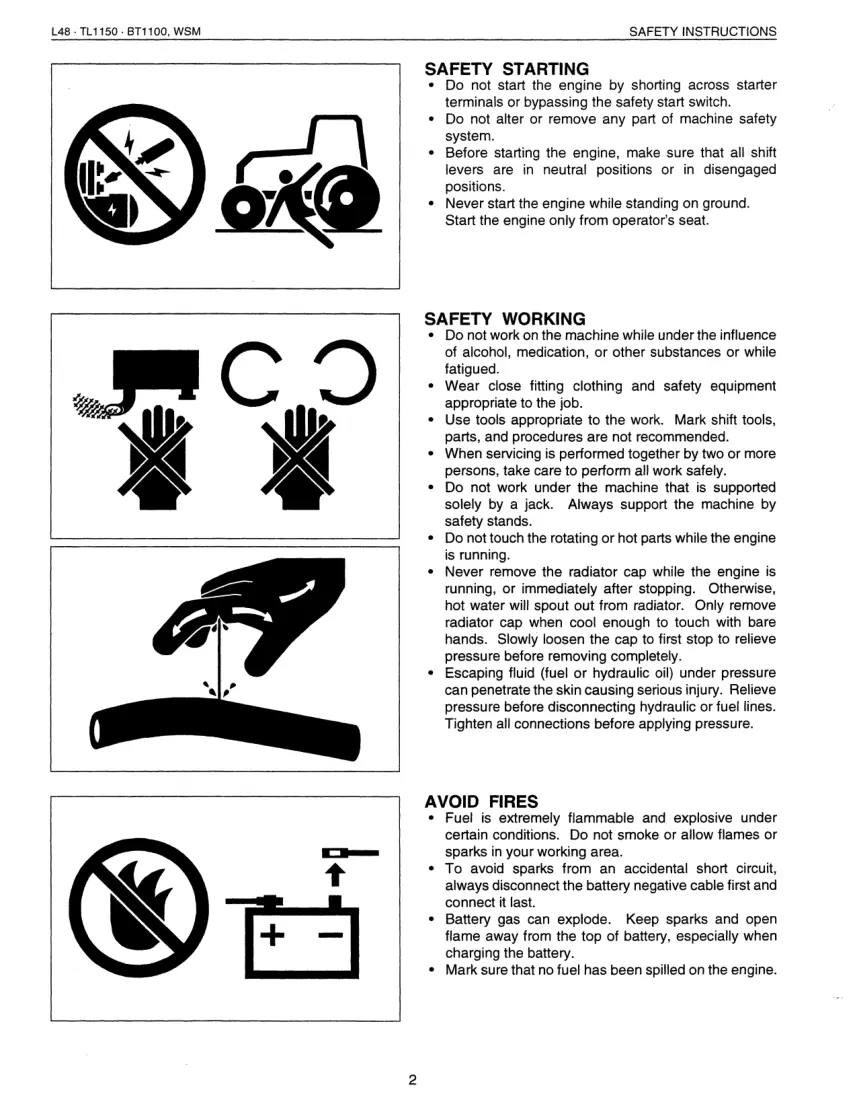 Kubota L48 Tractor Service & Repair Manual preview page 6