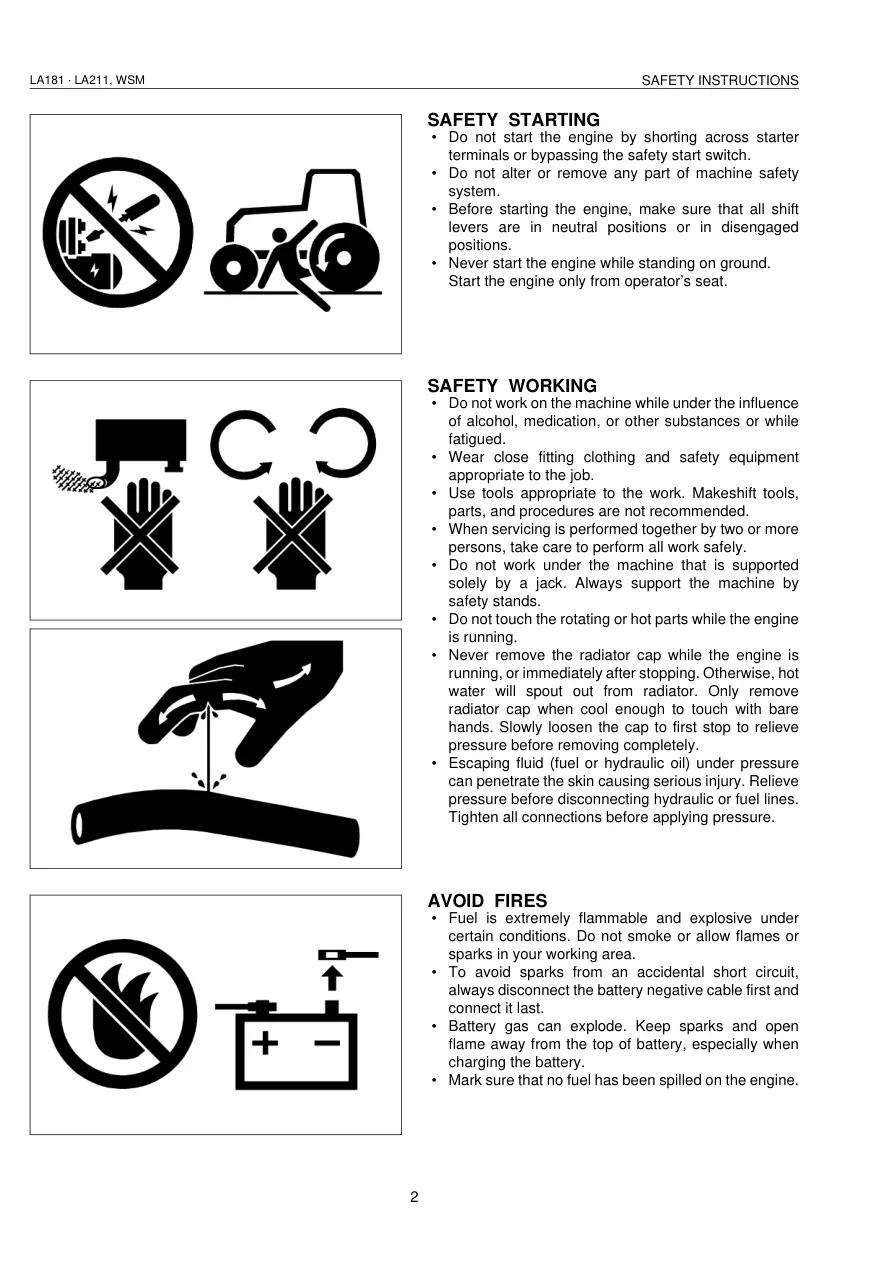 Kubota LA181 LA211 Compact Front END Loader Service & Repair Manual preview page 4