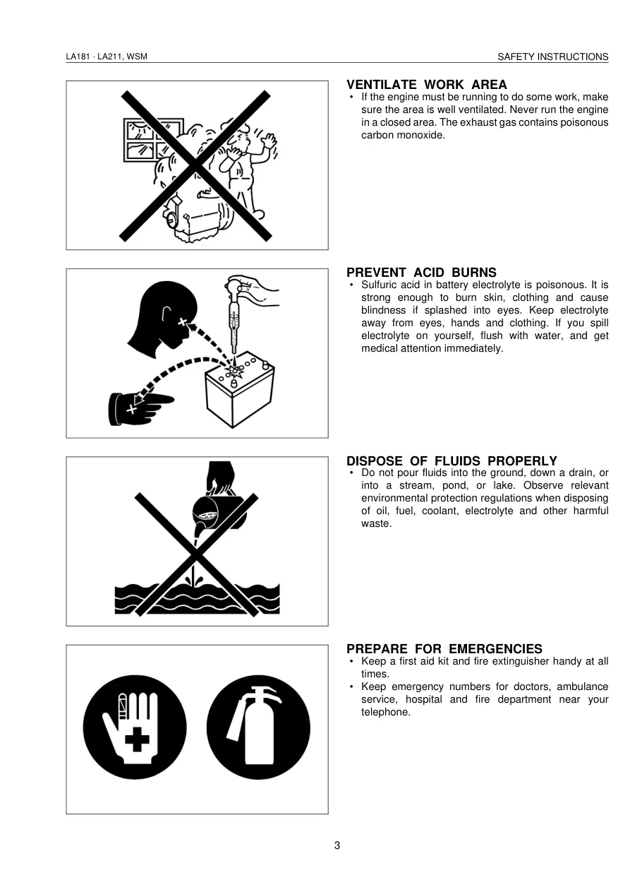 Kubota LA181 LA211 Compact Front END Loader Service & Repair Manual preview page 5