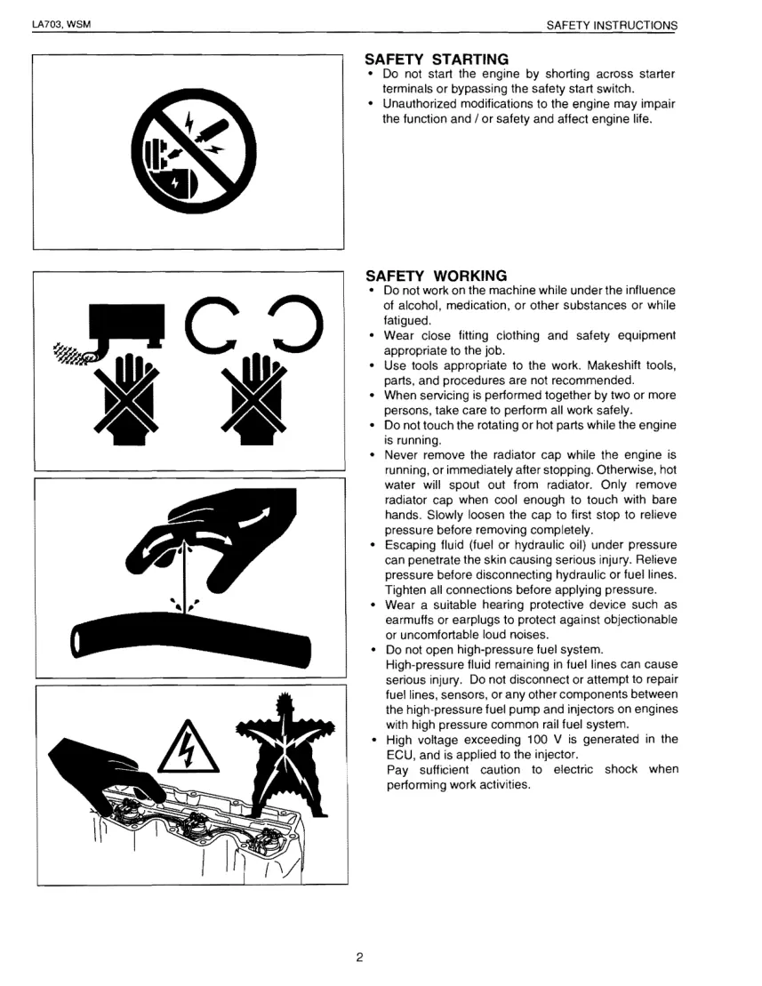 Kubota LA703 Front END Loader Service & Repair Manual preview page 2