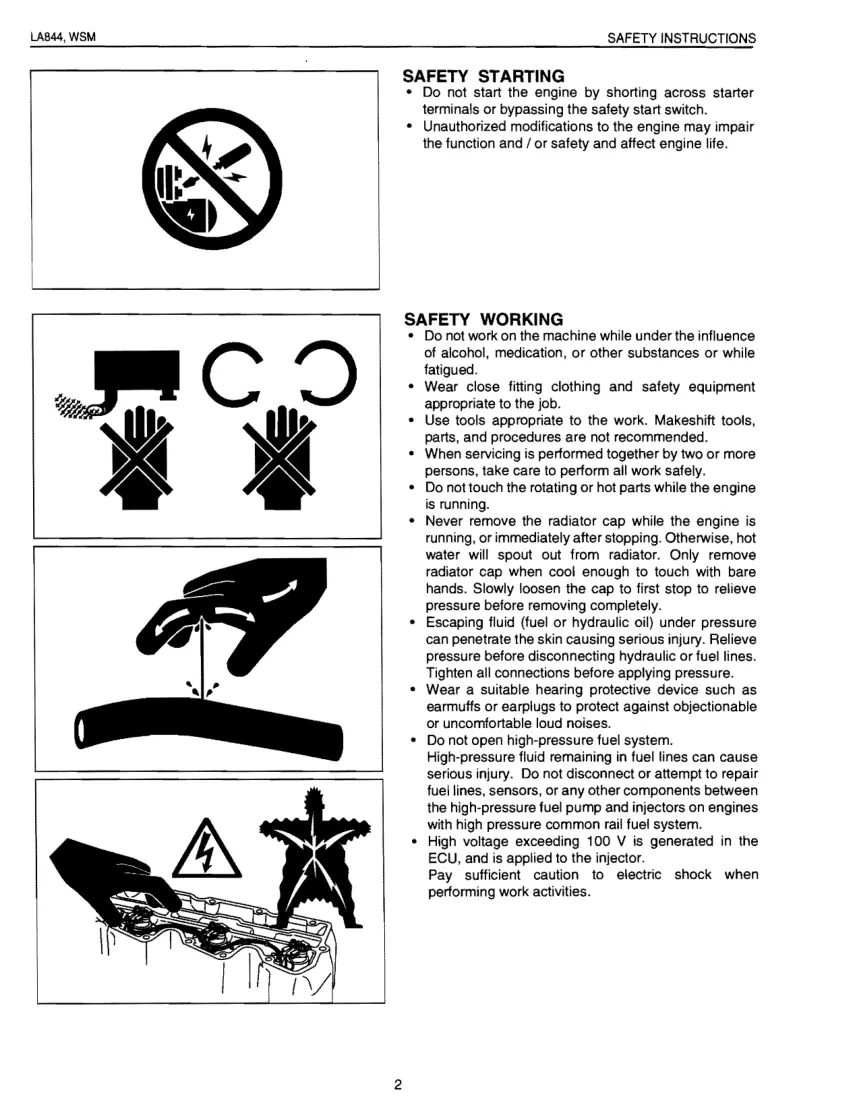 Kubota LA844 Front End Loader Service & Repair Manual preview page 2