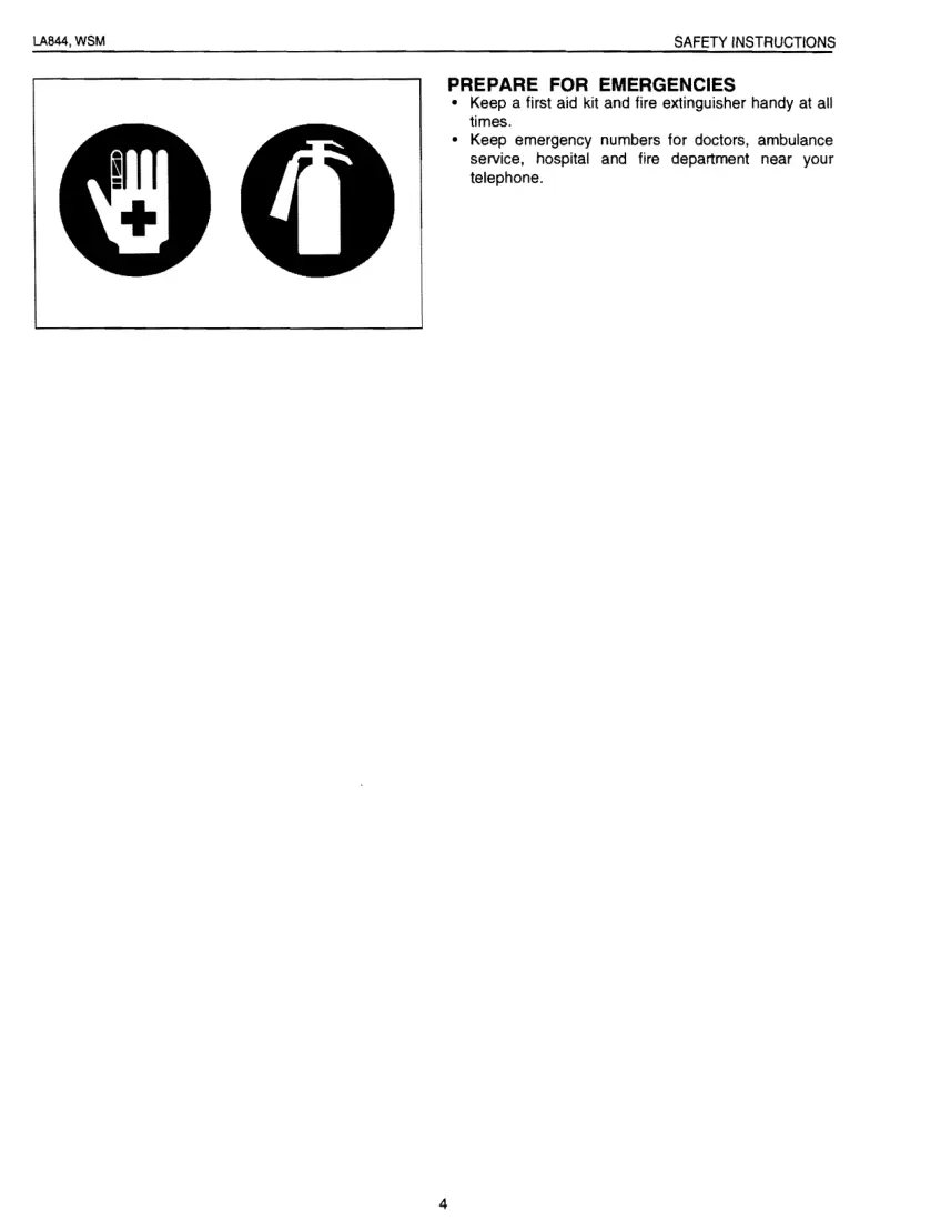Kubota LA844 Front End Loader Service & Repair Manual preview page 4
