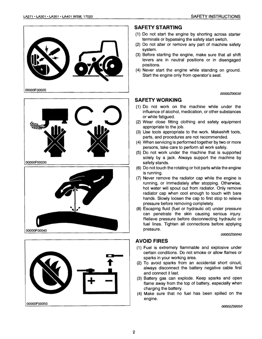 Kubota Loader LA271 LA301 LA351 LA401 Service & Repair Manual preview page 2