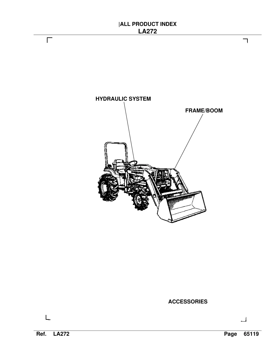 Kubota Loader LA272 LA 272 Parts Manual preview page 2