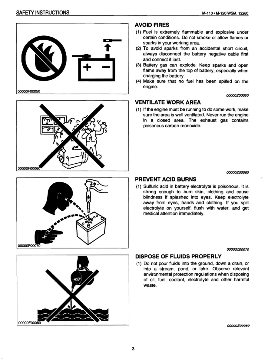 Kubota M110 M120 Tractor Service & Repair Manual preview page 3