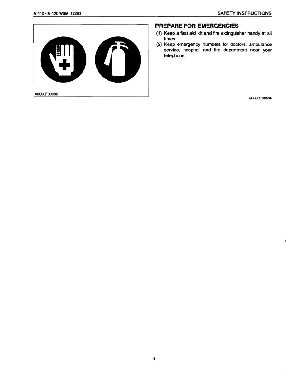 Kubota M110 M120 Tractor Service & Repair Manual preview page 4