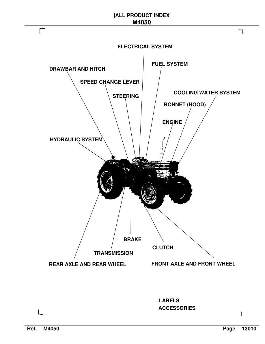 Kubota M4050 Tractor Parts Manual preview page 2