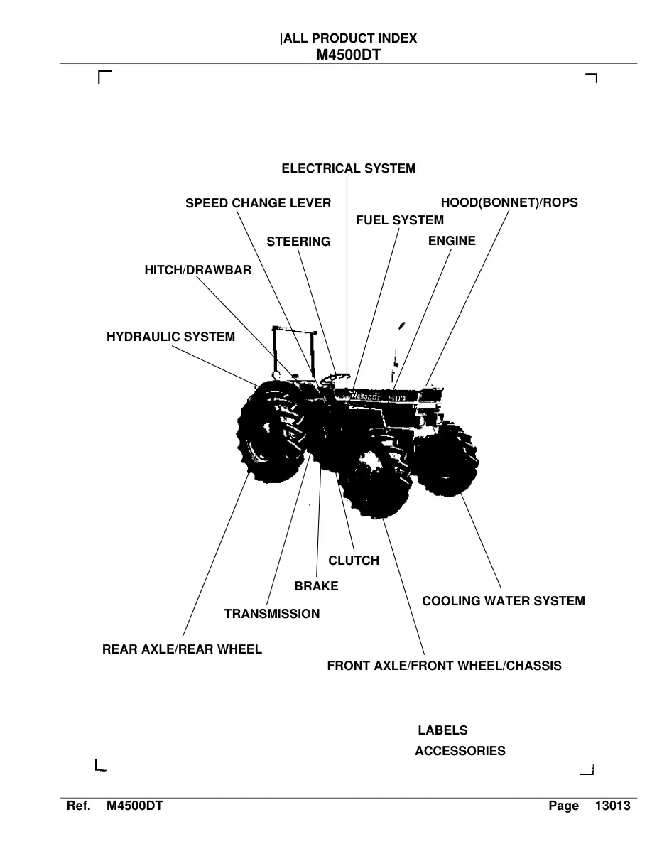 Kubota M4500DT Tractor Parts Manual preview page 2