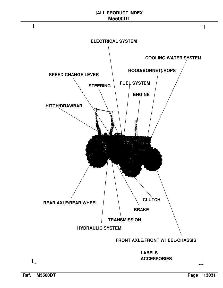 Kubota m5500 DT Tractor Parts Manual preview page 2