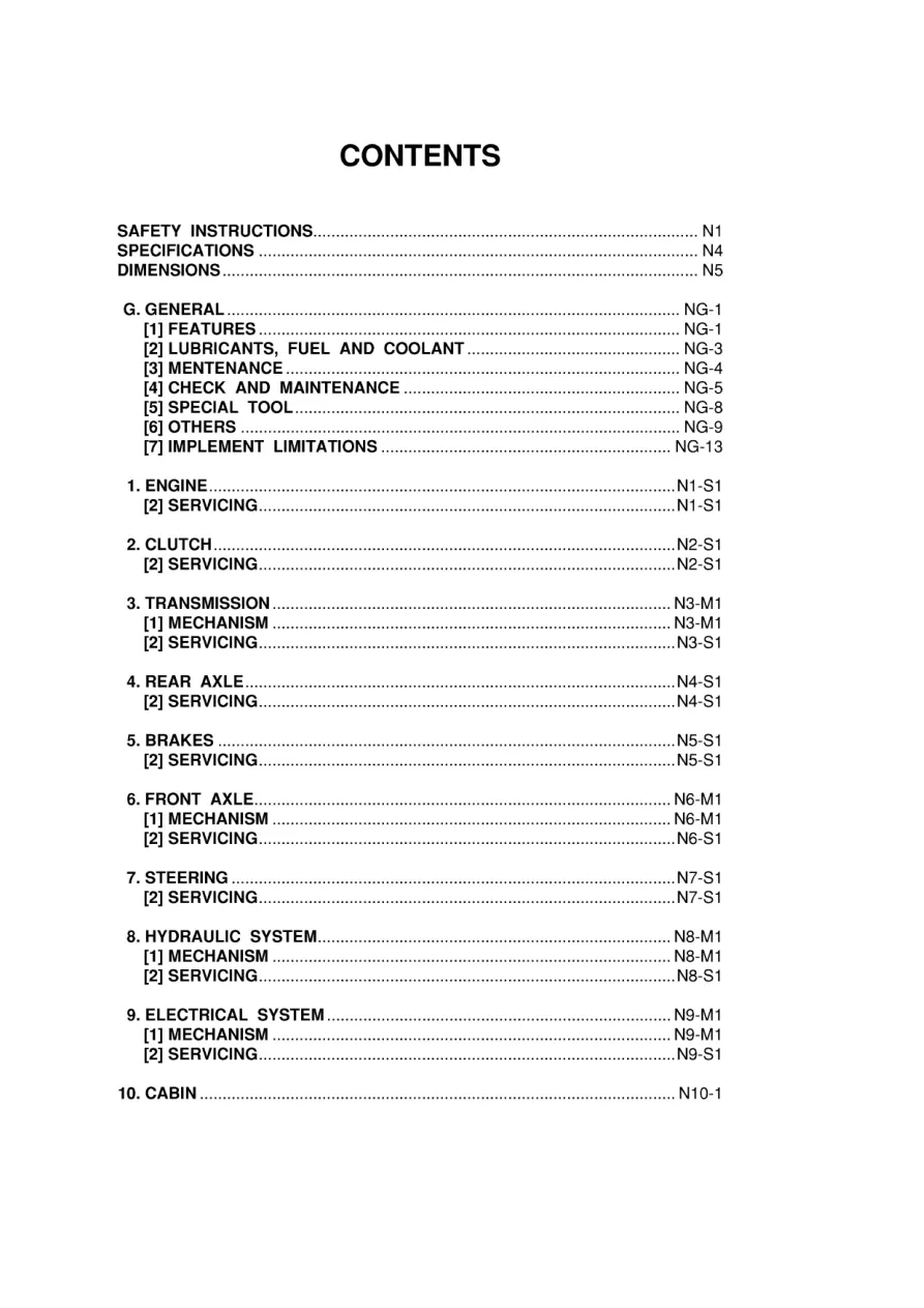 Kubota M8200DNB M8200SDNB M8200SDNBC Tractor Service & Repair Manual preview page 3