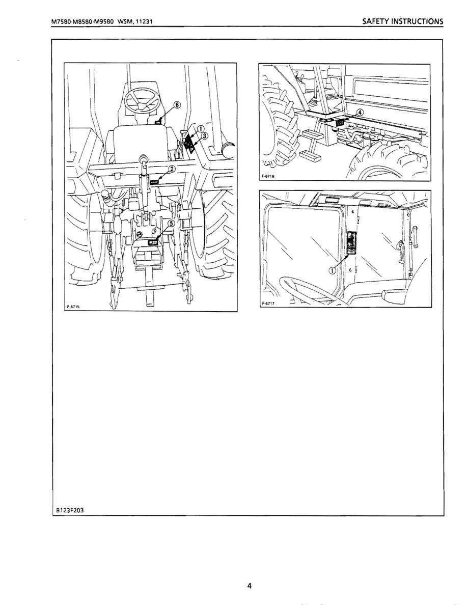 Kubota M8580 Tractor Service & Repair Manual preview page 4