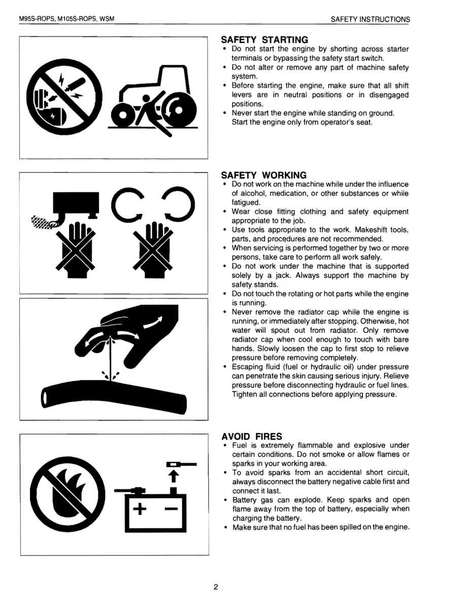 Kubota M95s Tractor Service & Repair Manual preview page 2