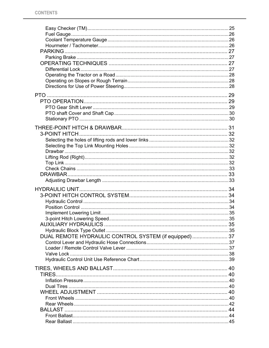 Kubota Tractor B2320 B2620 B2920 B2320Narrow Operator's Manual preview page 6