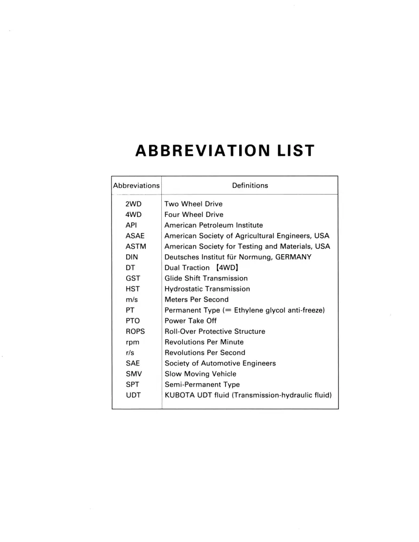 Kubota Tractor L2250 L2550 L2850 L3250 2WD 4WD Operator's Manual preview page 2