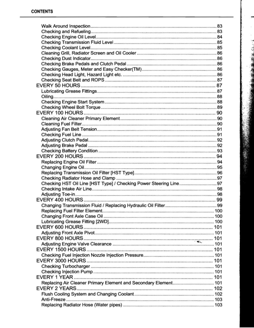 Kubota Tractor Operator's Manual preview page 6