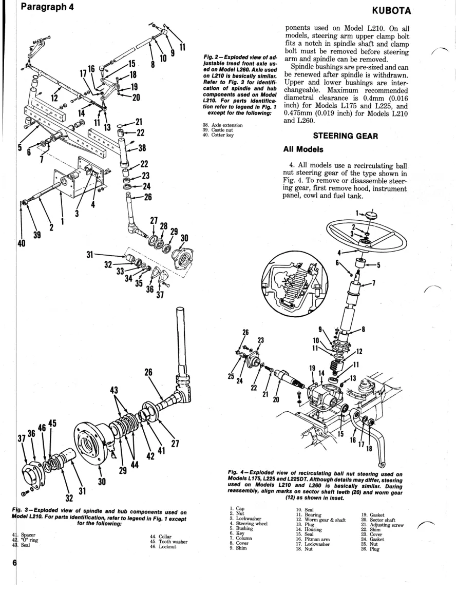 Kubota Tractor Service & Repair Manual preview page 5