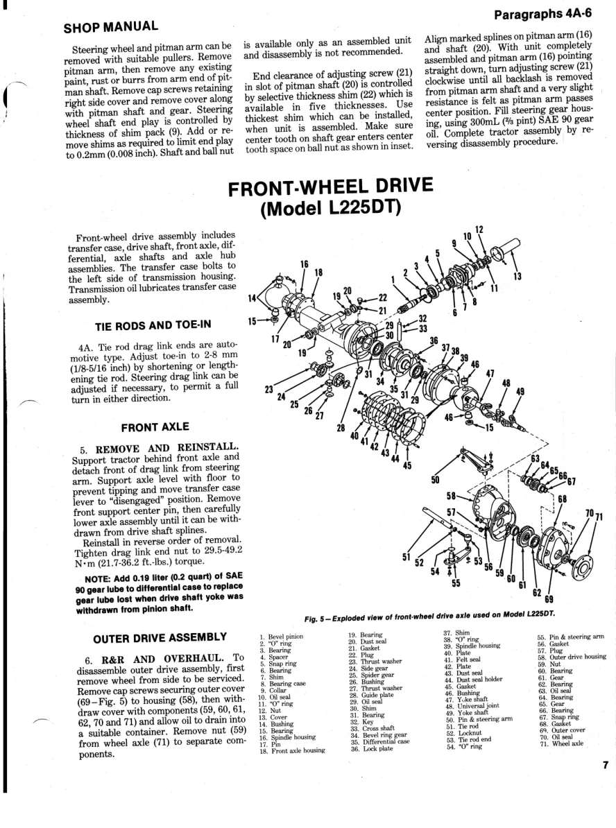 Kubota Tractor Service & Repair Manual preview page 6