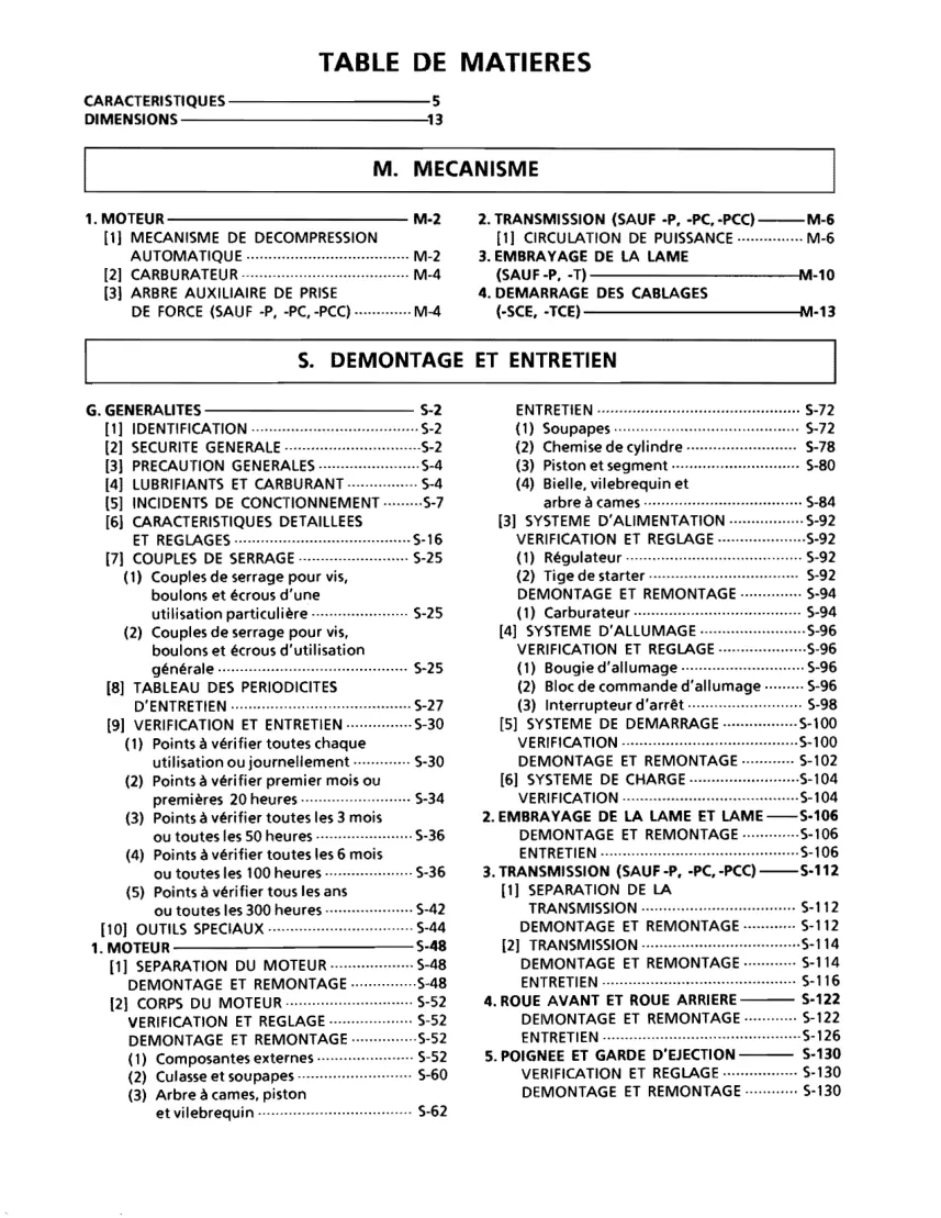Kubota W5019 W5021 Walk Behind Mower Service & Repair Manual preview page 2