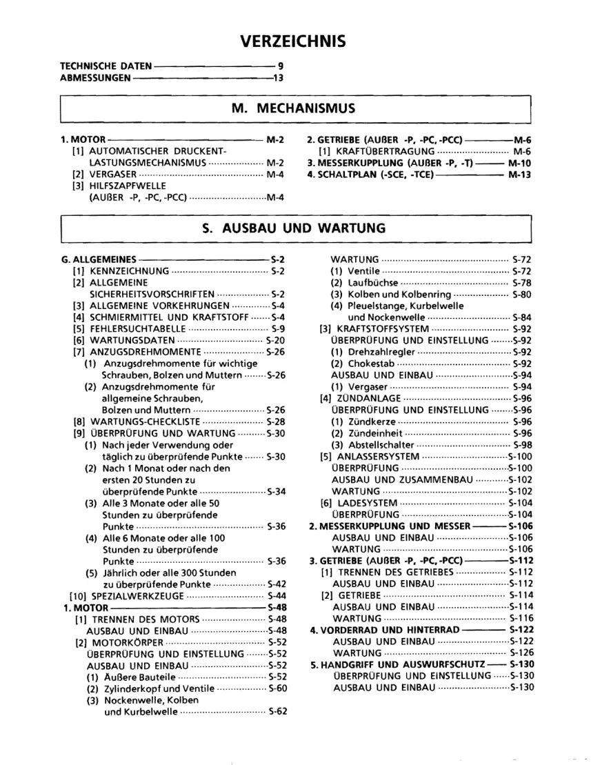 Kubota W5019 W5021 Walk Behind Mower Service & Repair Manual preview page 3