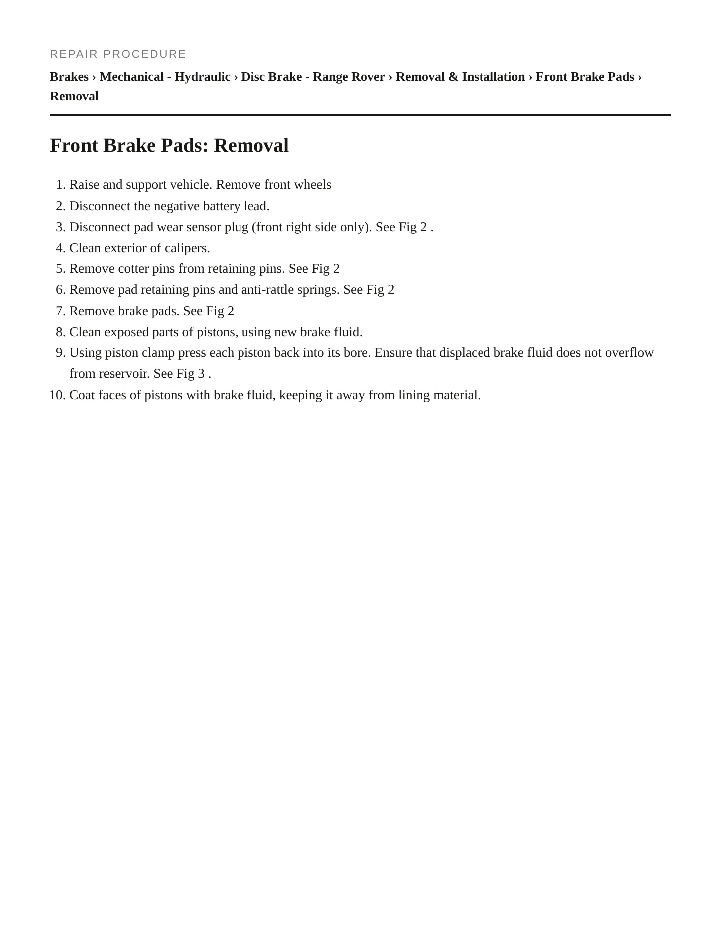 1991 Land Rover Range Rover Service and Repair Manual preview page 3
