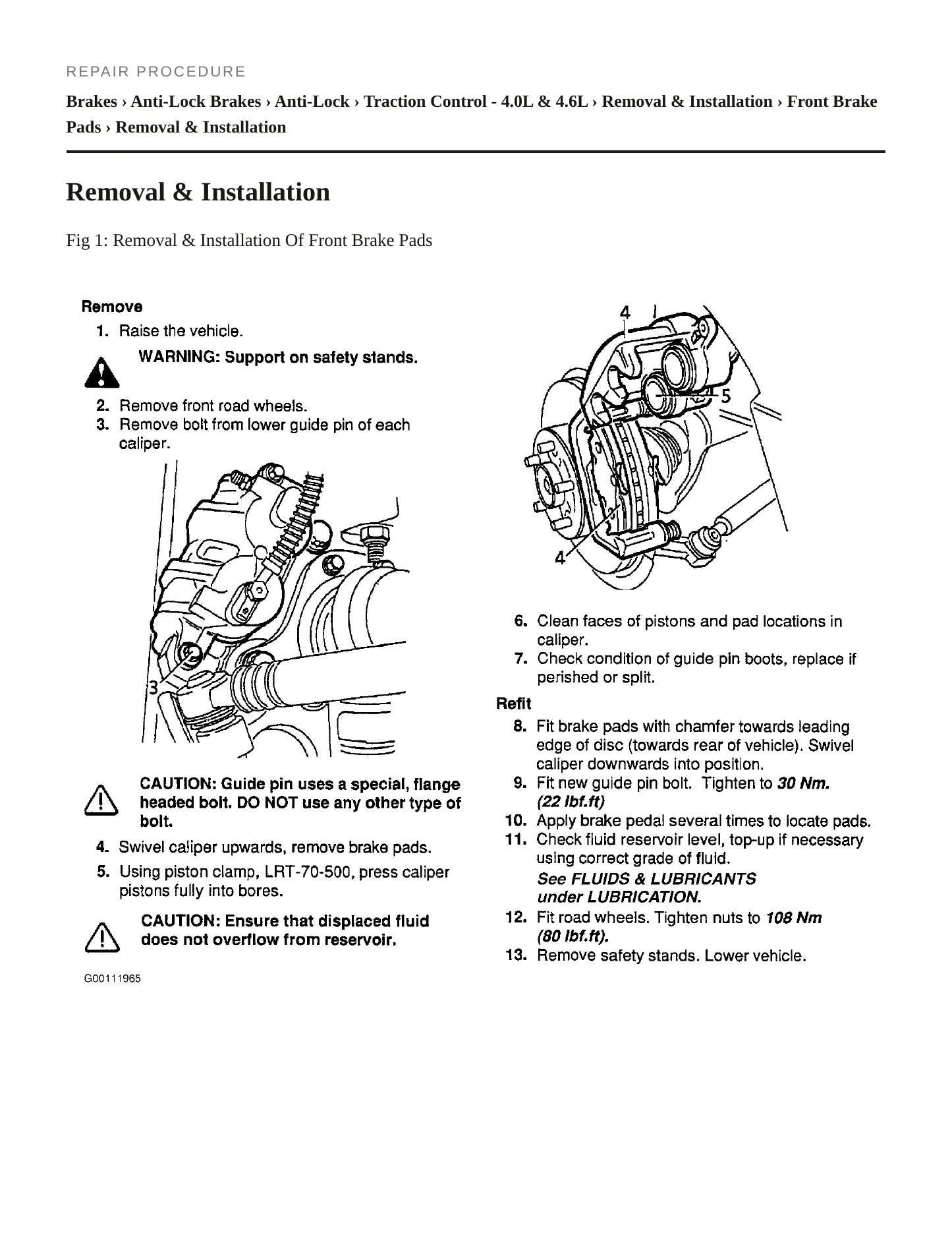 1998 Land Rover Range Rover Service and Repair Manual preview page 4
