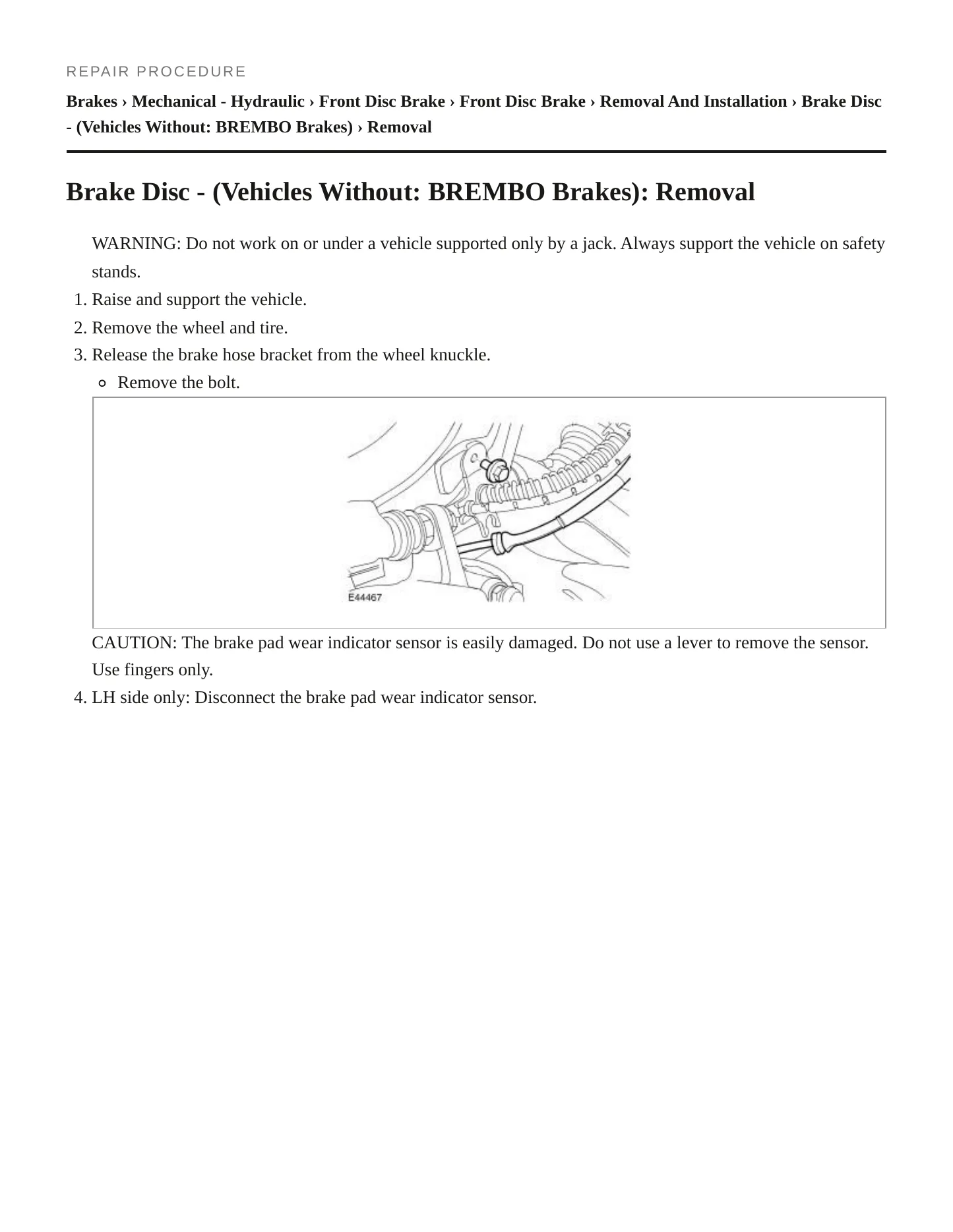 2006 Land Rover Range Rover Sport Service and Repair Manual preview page 2
