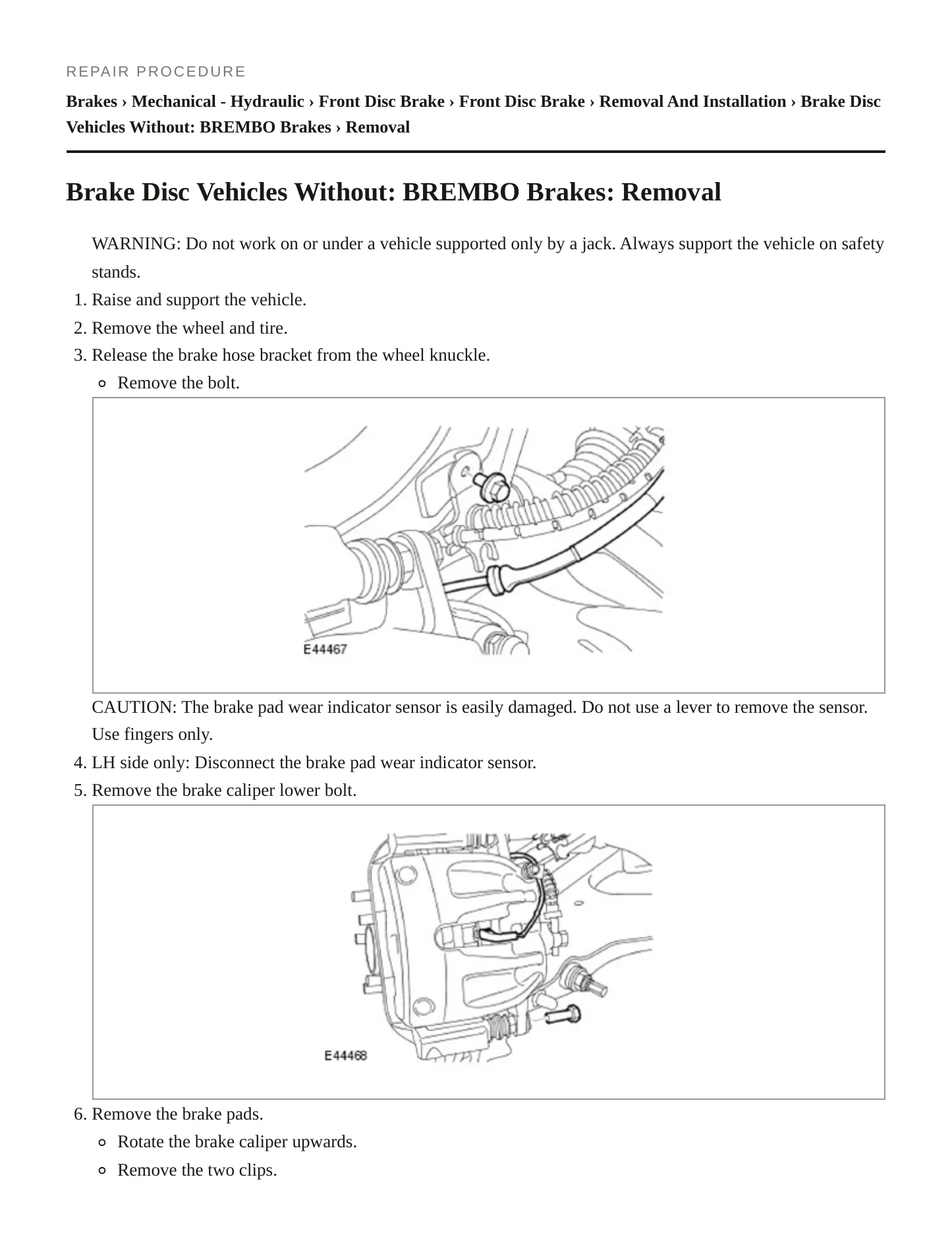 2008 Land Rover Range Rover Sport Service and Repair Manual preview page 5