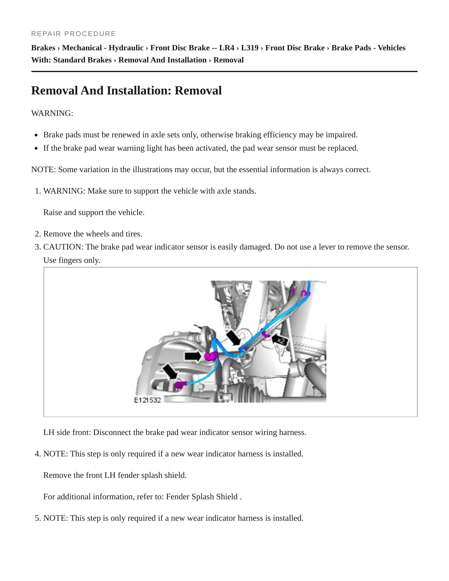 2014 Land Rover LR4 Service and Repair Manual preview page 5