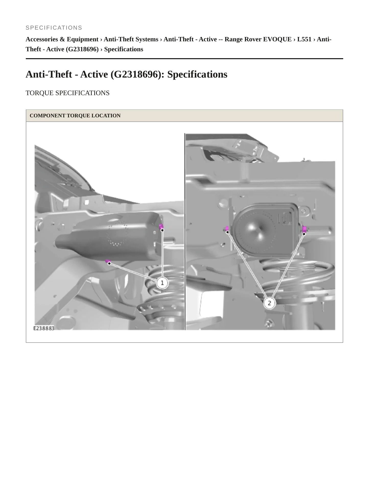 2020 Land Rover Range Rover Evoque Service and Repair Manual preview page 2