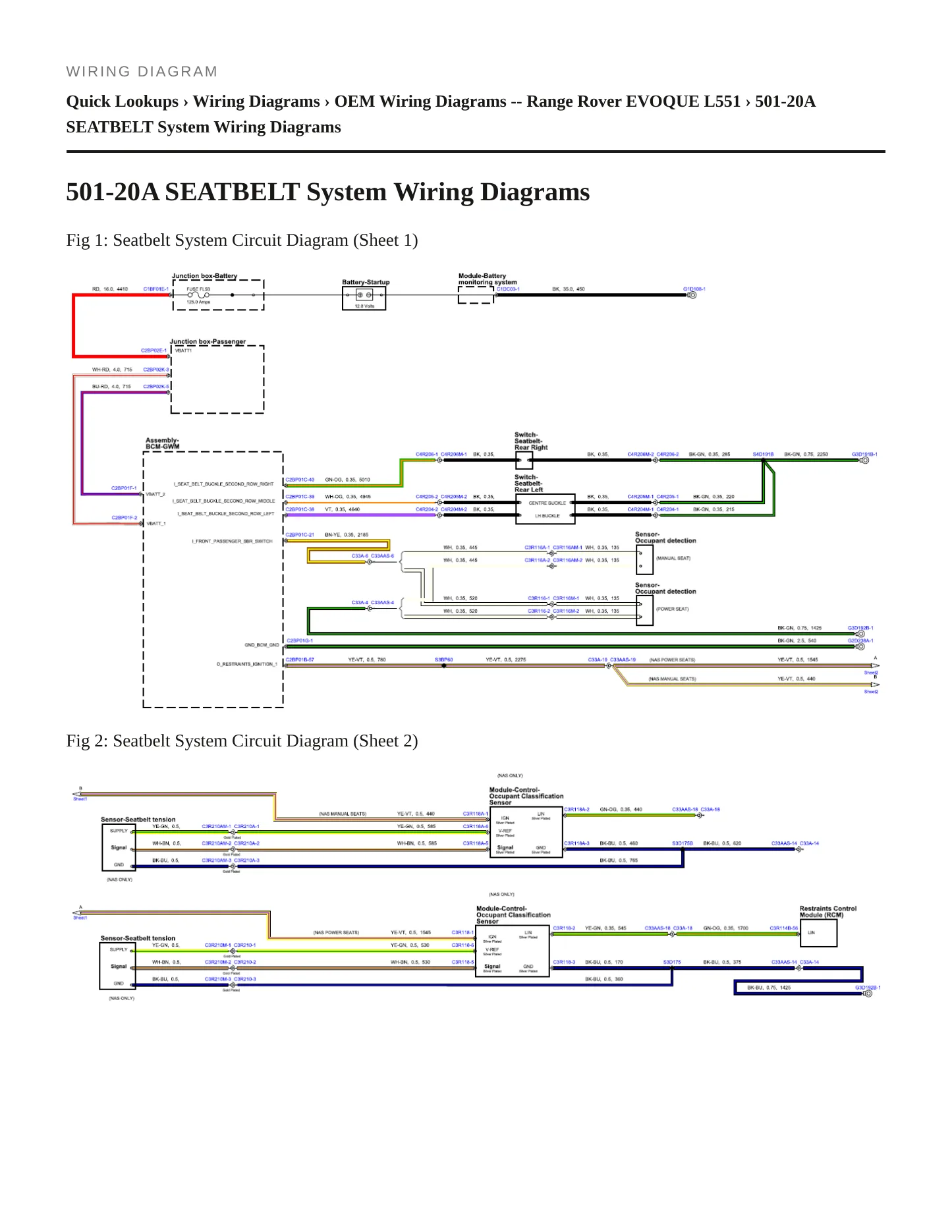 2020 Land Rover Range Rover Evoque Service and Repair Manual preview page 7