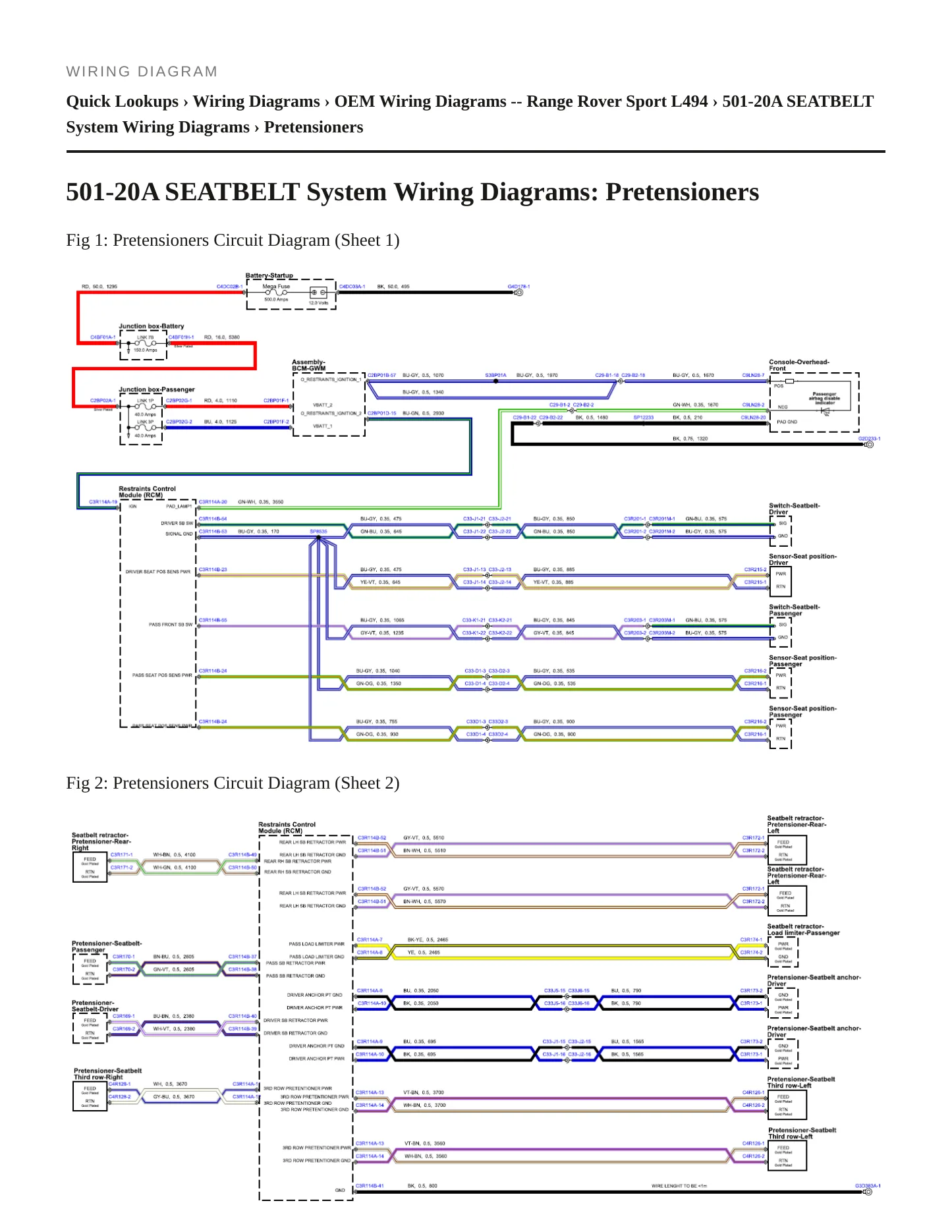 2020 Land Rover Range Rover Sport Service and Repair Manual preview page 8