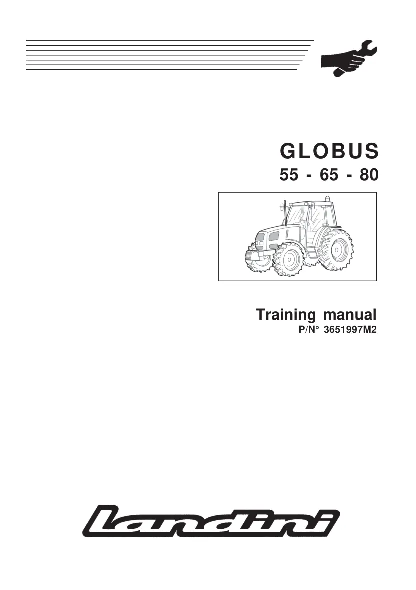 Landini Globus 65 Tractor Service & Repair Manual preview page 1