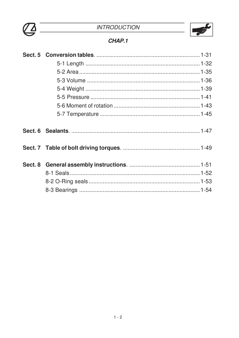 Landini Globus 65 Tractor Service & Repair Manual preview page 5