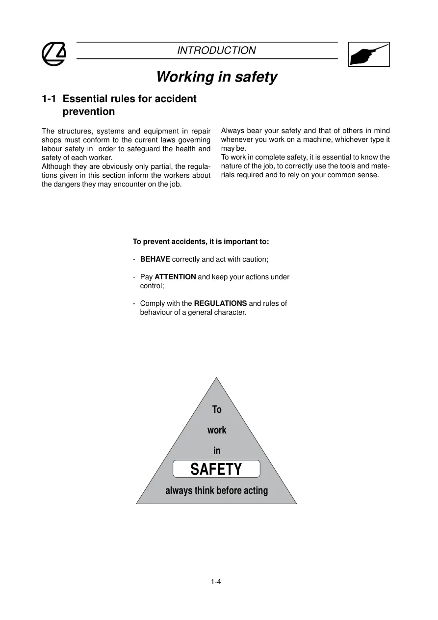 Landini Legend 110 115 130 145 165 Tractor Service & Repair Manual preview page 5