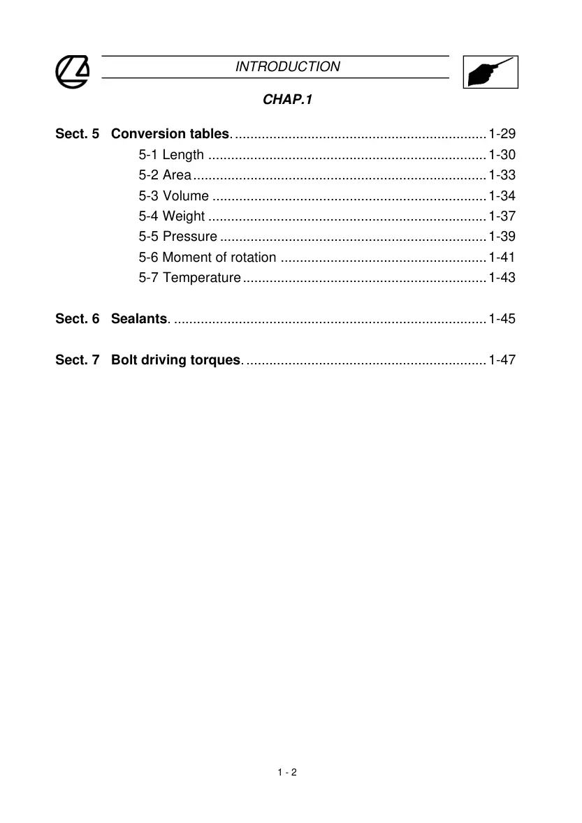 Landini Trekker Compact 60F & 70F Tractor Service & Repair Manual preview page 5