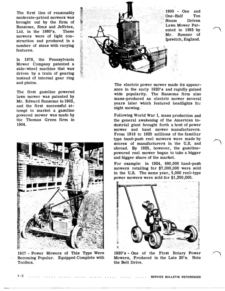 Lawn Boy 1988-2000 F Series Engine Walk-Behind Mower Service & Repair Manual preview page 5