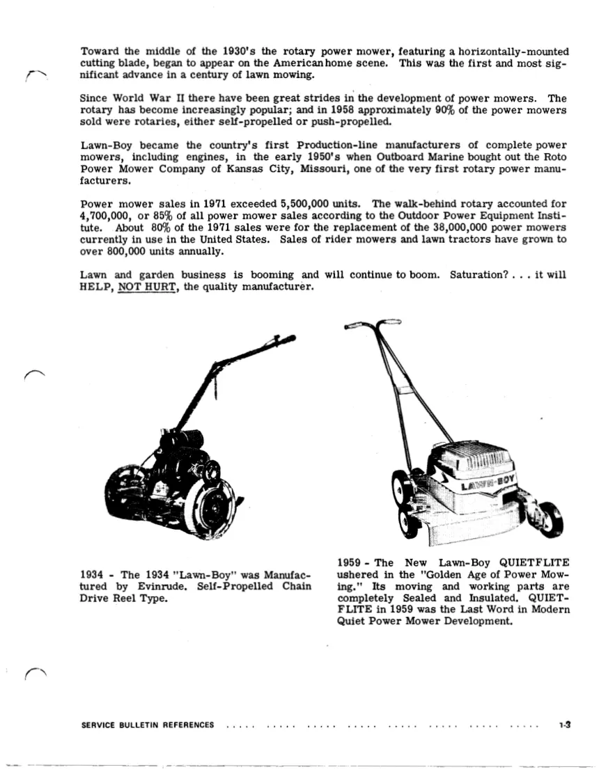 Lawn Boy 1988-2000 F Series Engine Walk-Behind Mower Service & Repair Manual preview page 6