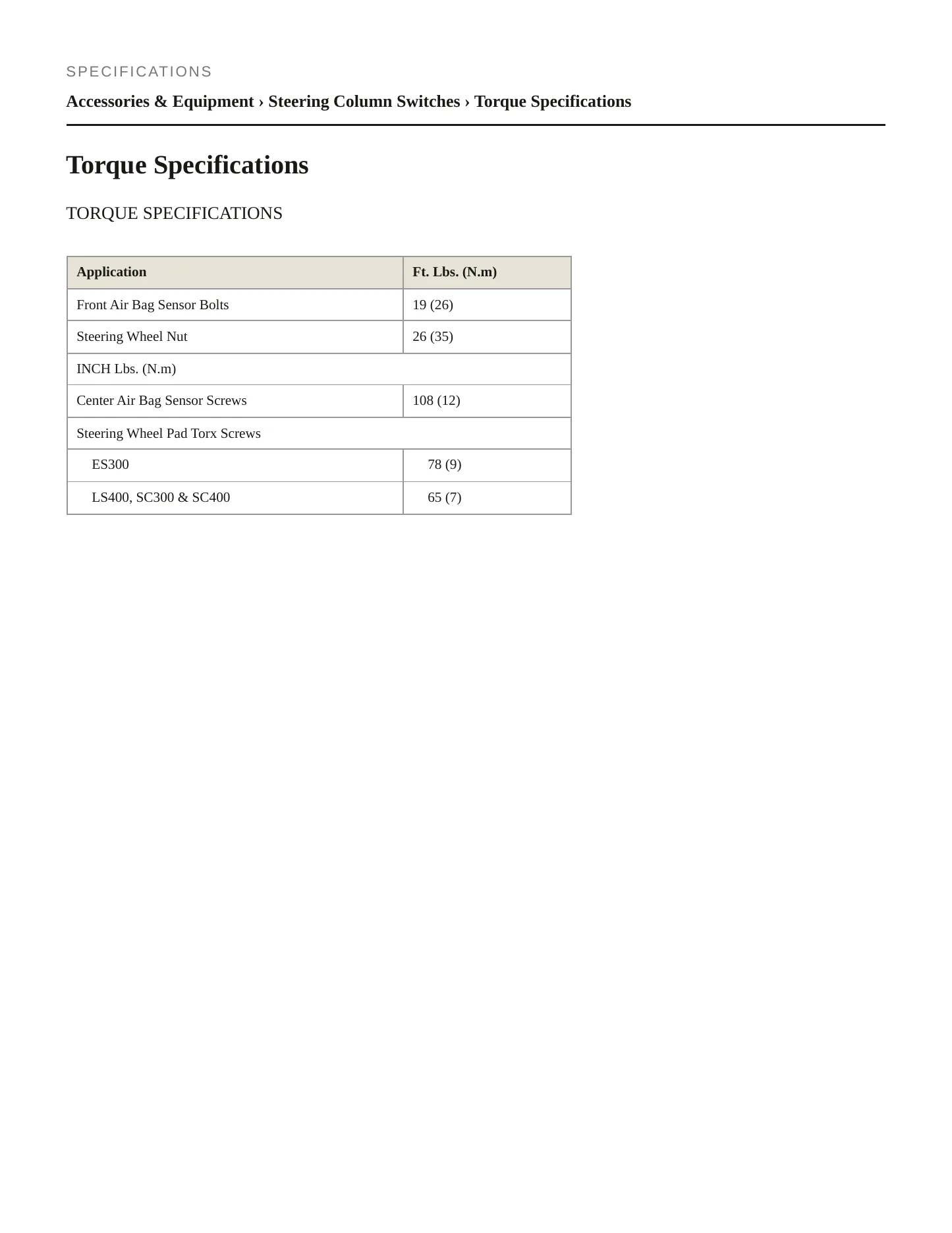 1992 Lexus SC 400 Service and Repair Manual preview page 2