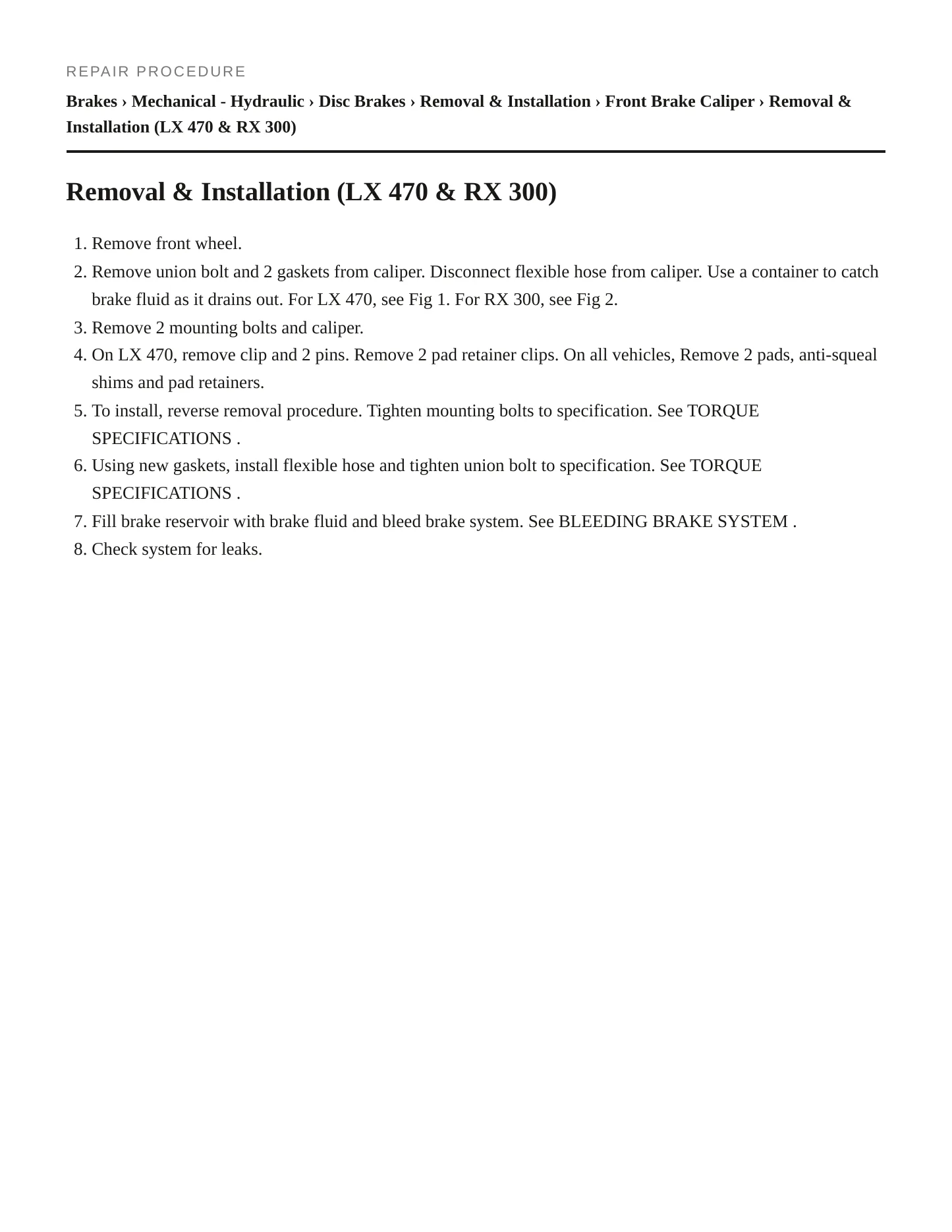 2002 Lexus ES 300 Service and Repair Manual preview page 4